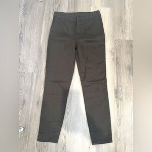 Dark Olive Green Skinny Leg Pants